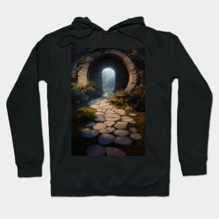 Magical dungeon with stone way Hoodie